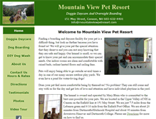 Tablet Screenshot of mountainviewpetresort.com